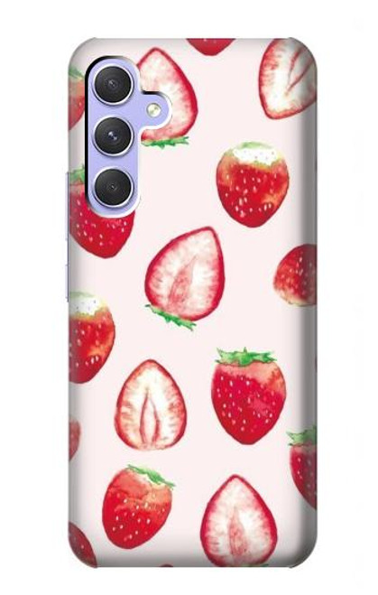 S3481 fraise Etui Coque Housse pour Samsung Galaxy A54 5G