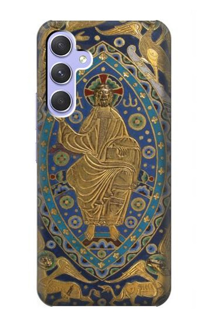 S3620 Livre Couverture Majesty Christ Etui Coque Housse pour Samsung Galaxy A54 5G