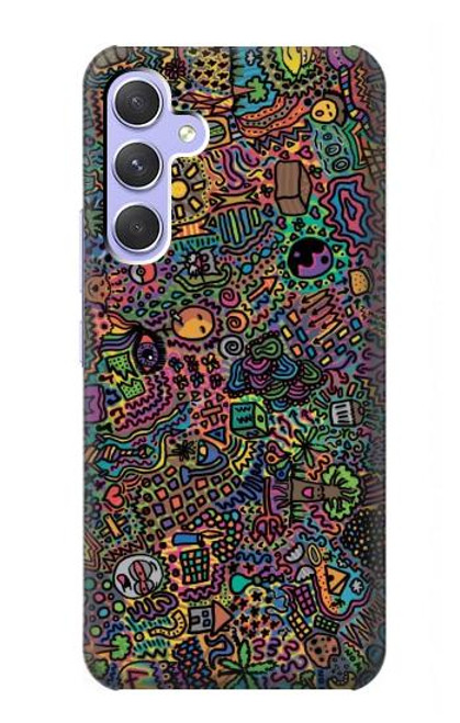 S3815 Art psychédélique Etui Coque Housse pour Samsung Galaxy A54 5G