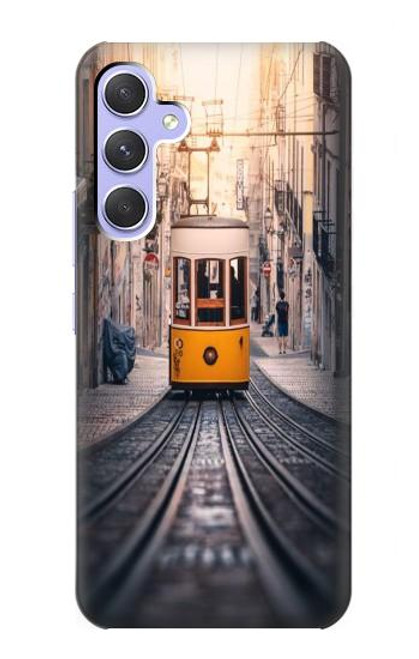 S3867 Tramways à Lisbonne Etui Coque Housse pour Samsung Galaxy A54 5G