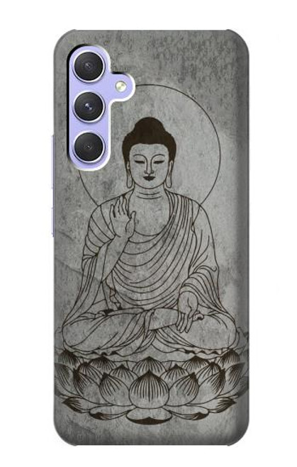 S3873 Dessin au trait Bouddha Etui Coque Housse pour Samsung Galaxy A54 5G