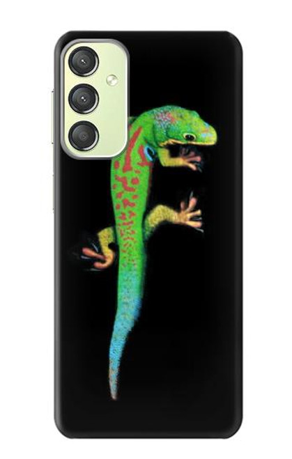 S0125 Vert Gecko Madagascan Etui Coque Housse pour Samsung Galaxy A24 4G