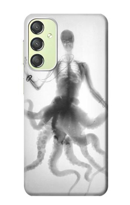 S1432 Crâne Poulpe X-ray Etui Coque Housse pour Samsung Galaxy A24 4G