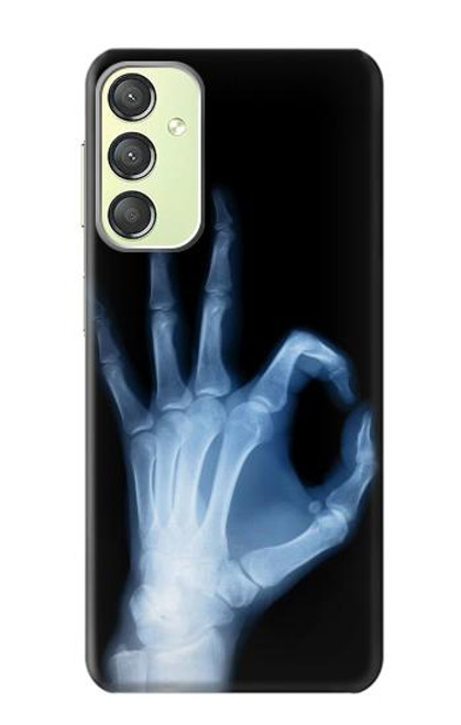 S3239 X-Ray Geste de la main OK Etui Coque Housse pour Samsung Galaxy A24 4G