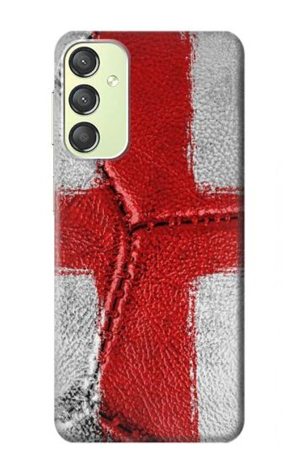 S3316 Angleterre Drapeau graphique Football Millésime Etui Coque Housse pour Samsung Galaxy A24 4G