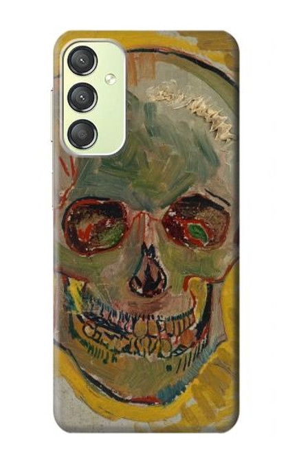 S3359 Vincent Van Gogh Crâne Etui Coque Housse pour Samsung Galaxy A24 4G