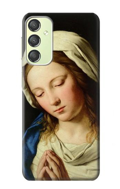 S3476 Prière Vierge Marie Etui Coque Housse pour Samsung Galaxy A24 4G