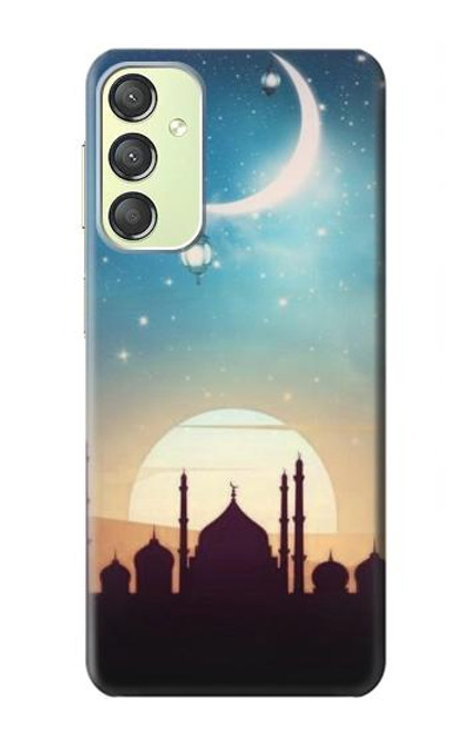 S3502 Coucher de soleil islamique Etui Coque Housse pour Samsung Galaxy A24 4G