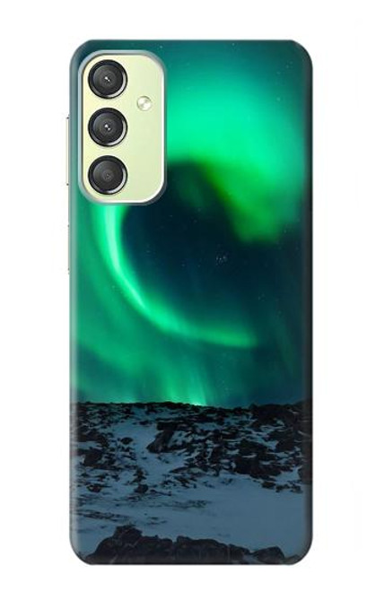 S3667 Aurora Northern Light Etui Coque Housse pour Samsung Galaxy A24 4G