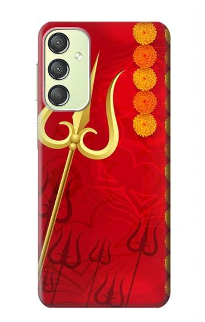 S3788 Shiv Trishul Etui Coque Housse pour Samsung Galaxy A24 4G