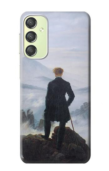 S3789 Wanderer above the Sea of Fog Etui Coque Housse pour Samsung Galaxy A24 4G