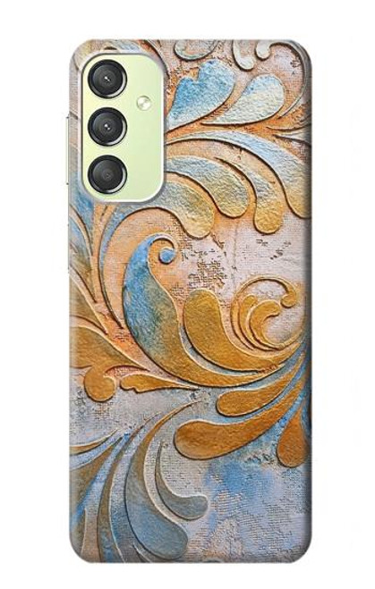 S3875 Tapis vintage en toile Etui Coque Housse pour Samsung Galaxy A24 4G