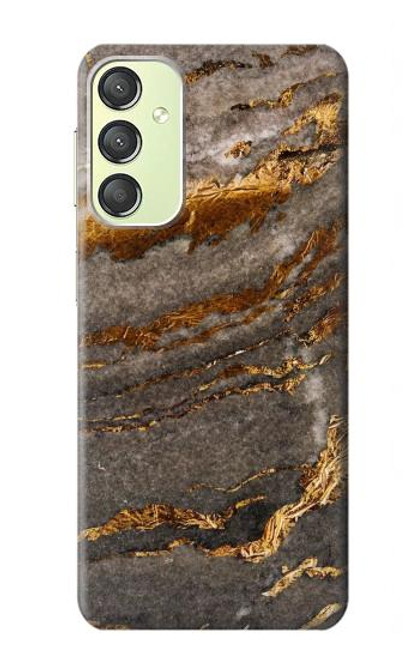 S3886 Rocher de marbre gris Etui Coque Housse pour Samsung Galaxy A24 4G