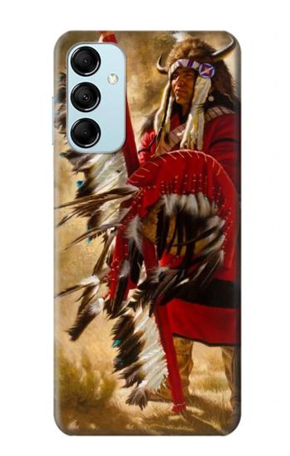 S0817 indien rouge Etui Coque Housse pour Samsung Galaxy M14