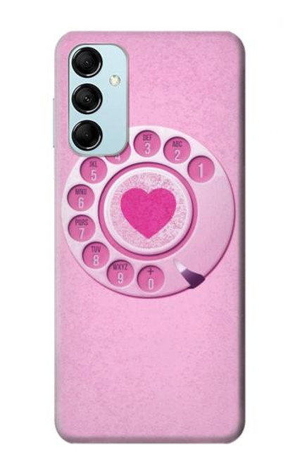 S2847 Rose Rétro téléphone Rotatif Etui Coque Housse pour Samsung Galaxy M14