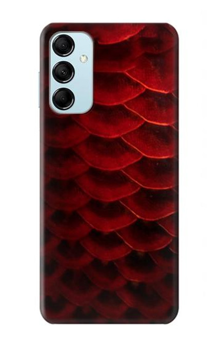 S2879 Rouge Arowana écailles de poisson Etui Coque Housse pour Samsung Galaxy M14