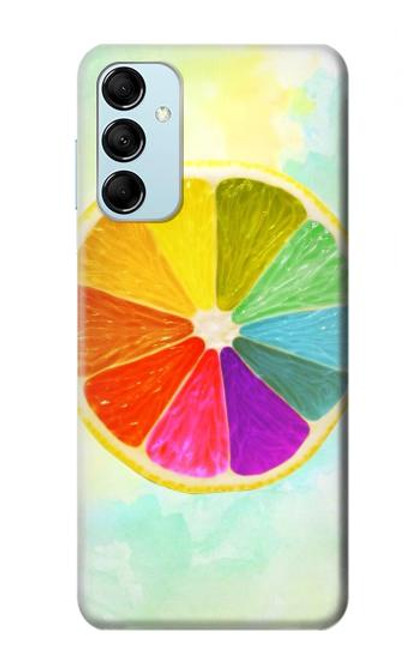S3493 citron coloré Etui Coque Housse pour Samsung Galaxy M14