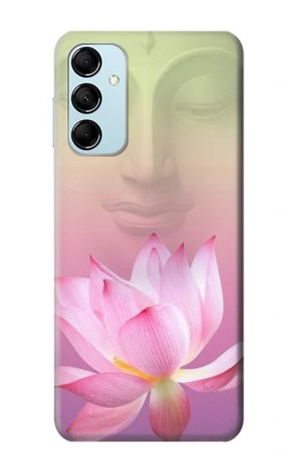 S3511 Fleur de lotus Bouddhisme Etui Coque Housse pour Samsung Galaxy M14