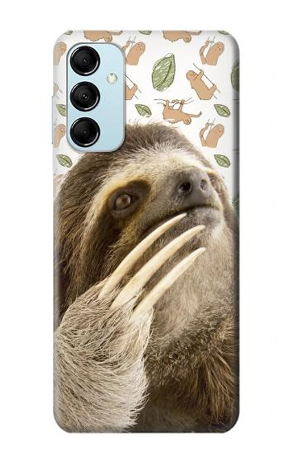 S3559 Motif Sloth Etui Coque Housse pour Samsung Galaxy M14