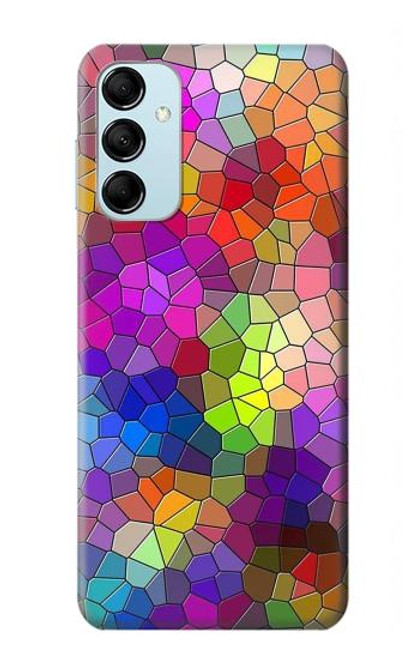 S3677 Mosaïques de briques colorées Etui Coque Housse pour Samsung Galaxy M14