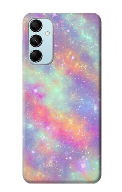 S3706 Arc-en-ciel pastel Galaxy Pink Sky Etui Coque Housse pour Samsung Galaxy M14