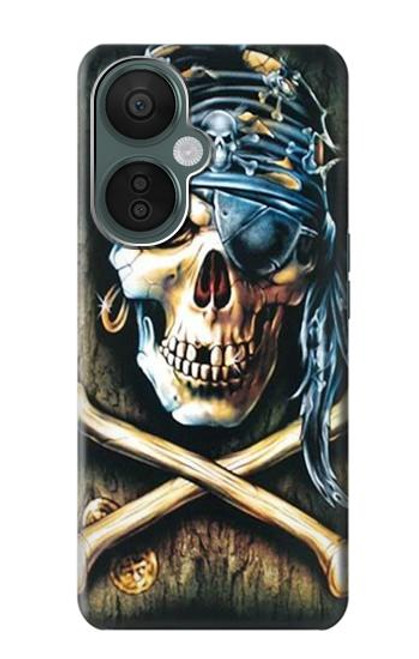S0151 Crâne Pirate Etui Coque Housse pour OnePlus Nord CE 3 Lite, Nord N30 5G