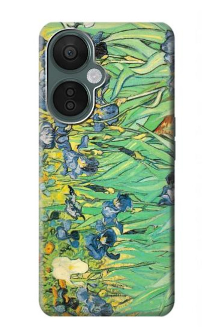 S0210 Van Gogh Irises Etui Coque Housse pour OnePlus Nord CE 3 Lite, Nord N30 5G