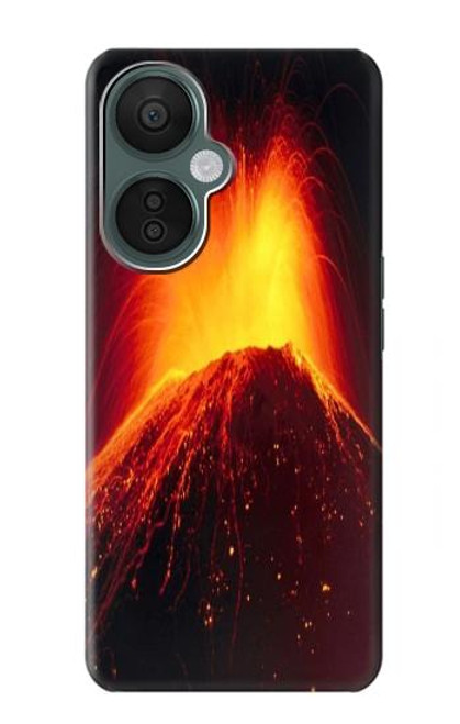 S0745 Volcan Lave Etui Coque Housse pour OnePlus Nord CE 3 Lite, Nord N30 5G