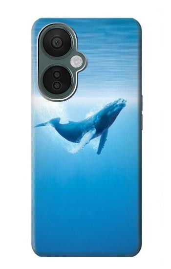 S0843 Baleine bleue Etui Coque Housse pour OnePlus Nord CE 3 Lite, Nord N30 5G