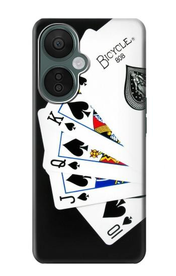S1078 Poker Royal Flush droite Etui Coque Housse pour OnePlus Nord CE 3 Lite, Nord N30 5G