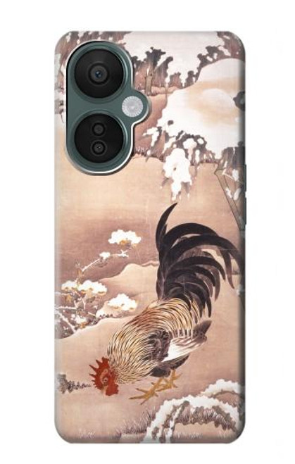 S1332 Ito Jakuchu Coq Etui Coque Housse pour OnePlus Nord CE 3 Lite, Nord N30 5G
