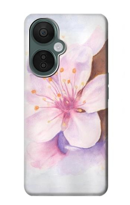 S1415 Fleur de Sakura Art Etui Coque Housse pour OnePlus Nord CE 3 Lite, Nord N30 5G