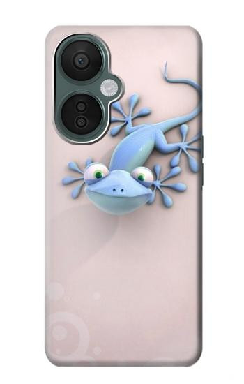 S1631 Drôle Gecko Lézard Etui Coque Housse pour OnePlus Nord CE 3 Lite, Nord N30 5G