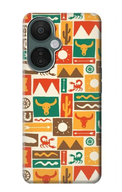 S1873 Motif de l'Ouest Etui Coque Housse pour OnePlus Nord CE 3 Lite, Nord N30 5G