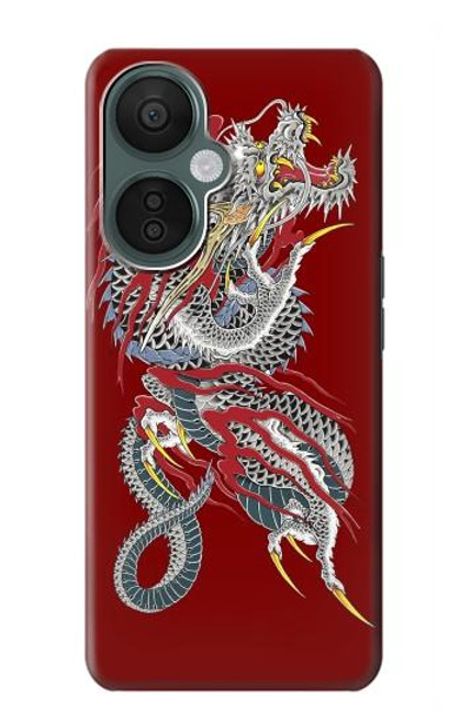 S2104 Yakuza dragon Tatouage Etui Coque Housse pour OnePlus Nord CE 3 Lite, Nord N30 5G
