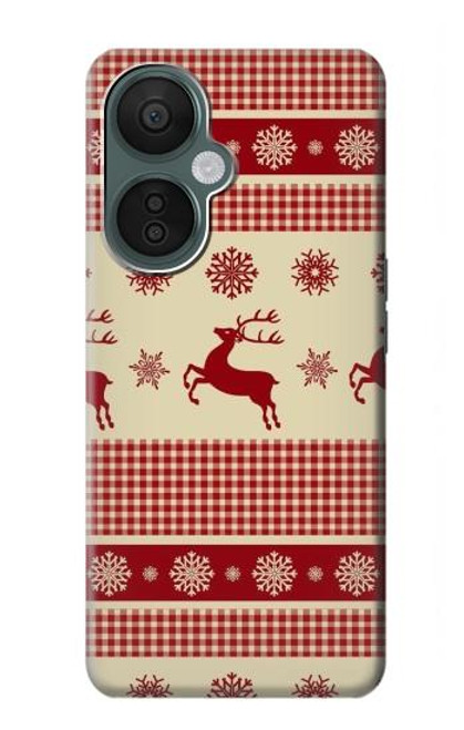 S2310 Noël Rennes neige Etui Coque Housse pour OnePlus Nord CE 3 Lite, Nord N30 5G