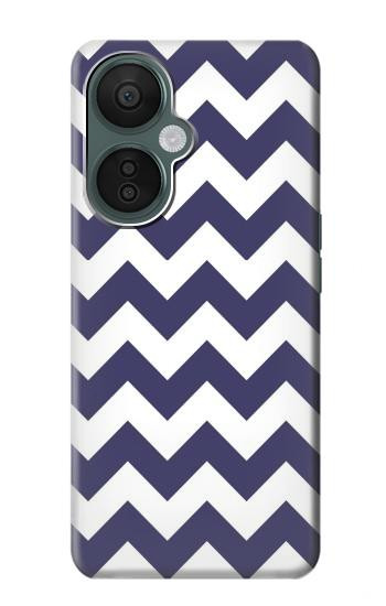 S2345 Marine Bleu Shavron Zig zag Etui Coque Housse pour OnePlus Nord CE 3 Lite, Nord N30 5G