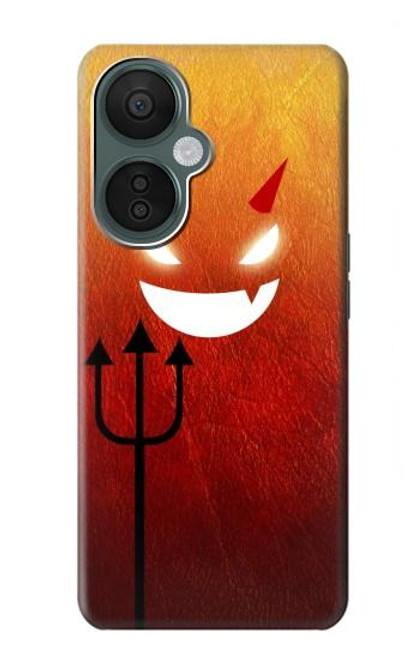 S2454 Rouge mignon petit diable Dessin animé Etui Coque Housse pour OnePlus Nord CE 3 Lite, Nord N30 5G