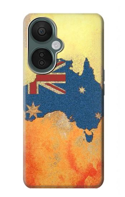 S2494 Australie Drapeau Carte texture de la roche Etui Coque Housse pour OnePlus Nord CE 3 Lite, Nord N30 5G