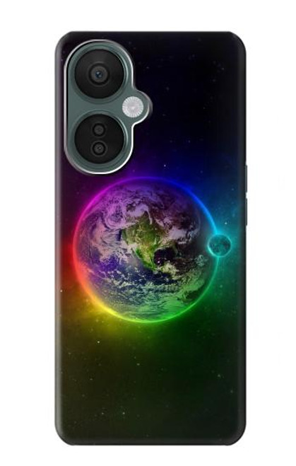 S2570 planète colorée Etui Coque Housse pour OnePlus Nord CE 3 Lite, Nord N30 5G