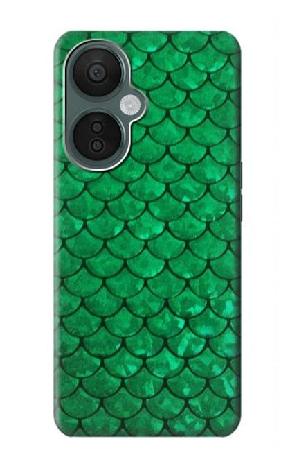 S2704 Vert poisson échelle motif graphique Etui Coque Housse pour OnePlus Nord CE 3 Lite, Nord N30 5G