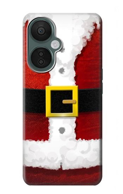 S2846 Costume de Noël Père Noël Rouge Etui Coque Housse pour OnePlus Nord CE 3 Lite, Nord N30 5G
