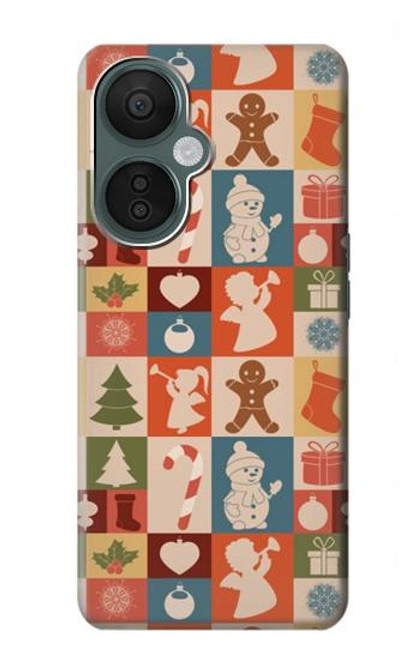 S2854 Motif mignon de Noël Etui Coque Housse pour OnePlus Nord CE 3 Lite, Nord N30 5G
