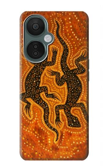 S2901 Lezard Art autochtone Etui Coque Housse pour OnePlus Nord CE 3 Lite, Nord N30 5G