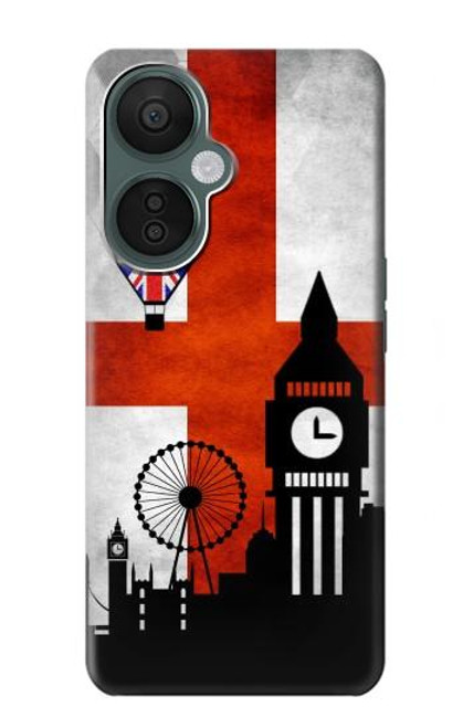 S2979 Angleterre Football Football Etui Coque Housse pour OnePlus Nord CE 3 Lite, Nord N30 5G