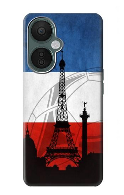 S2980 France Football Football Etui Coque Housse pour OnePlus Nord CE 3 Lite, Nord N30 5G