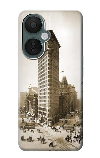 S3046 Vieux de New York Flatiron Bâtiment Etui Coque Housse pour OnePlus Nord CE 3 Lite, Nord N30 5G