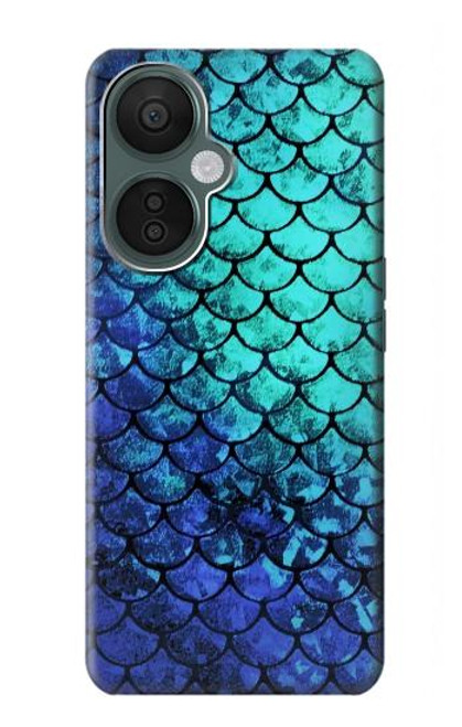 S3047 Vert Sirène écailles de poisson Etui Coque Housse pour OnePlus Nord CE 3 Lite, Nord N30 5G