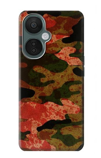 S3393 Camouflage sang Splatter Etui Coque Housse pour OnePlus Nord CE 3 Lite, Nord N30 5G