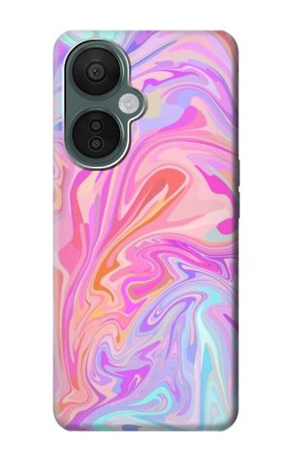 S3444 Art numérique liquide coloré Etui Coque Housse pour OnePlus Nord CE 3 Lite, Nord N30 5G